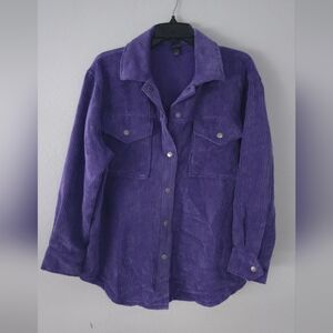Wild Fable Purple Corduroy Button-Up Shirt